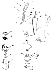 02 - Handle And Tanks parts for Hoover Floor Scrubber Polisher H2850 from AppliancePartsPros.com