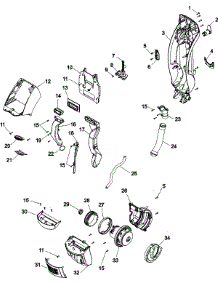 03 - Main Body parts for Hoover Floor Scrubber Polisher H2850050 from AppliancePartsPros.com