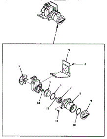 06 - Drain Pump parts for Amana Washer HA1200 from AppliancePartsPros.com