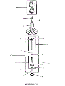 03 - Agitator & Post parts for Amana Washer HA2010 from AppliancePartsPros.com