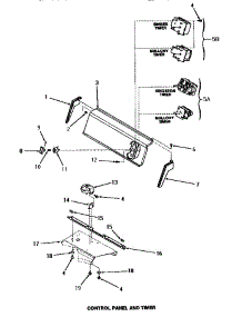 06 - Control Panel & Timer parts for Amana Washer HA2010 from AppliancePartsPros.com