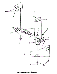 21 - Switch & Bracket Assy parts for Amana Washer HA2411 from AppliancePartsPros.com