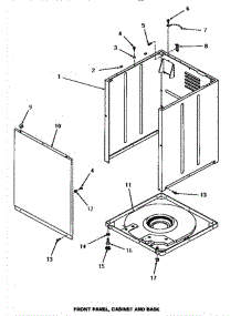 07 - Front Panel, Cabinet & Base parts for Amana Washer HA2620 from AppliancePartsPros.com