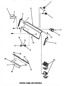 06 - Control Panel & Controls parts for Amana Washer HA2621 from AppliancePartsPros.com