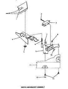 21 - Switch & Bracket Assy parts for Amana Washer HA4001 from AppliancePartsPros.com
