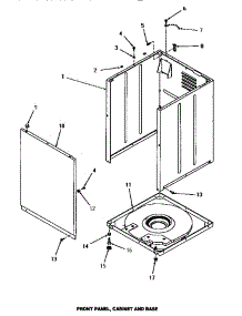 07 - Front Panel, Cabinet & Base parts for Amana Washer HA4021 from AppliancePartsPros.com