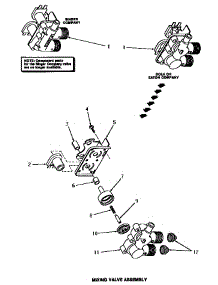 12 - Mixing Valve Assy parts for Amana Washer HA4590 from AppliancePartsPros.com