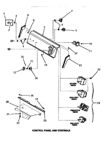 06 - Control Panel & Controls parts for Amana Washer HA4591 from AppliancePartsPros.com