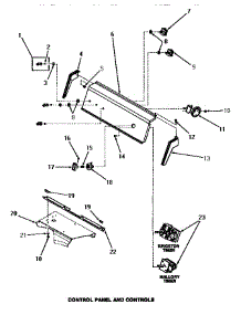 06 - Control Panel & Controls parts for Amana Washer HA6471 from AppliancePartsPros.com