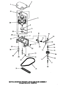 13 - Motor, Mtg Bracket, Belts & Idler Assy parts for Amana Washer HA7221 from AppliancePartsPros.com