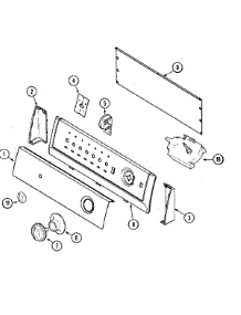 05 - Control Panel parts for Hoover Washer HAV1200ARW from AppliancePartsPros.com