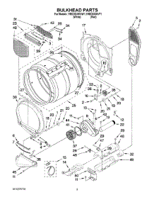 03 - Bulkhead Parts parts for Maytag Dryer YMEDE300VW1 from AppliancePartsPros.com