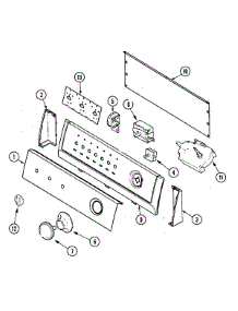 03 - Control Panel parts for Maytag Washer HAV2460AWW from AppliancePartsPros.com
