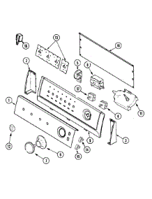 03 - Control Panel parts for Maytag Washer HAV4657AWW from AppliancePartsPros.com