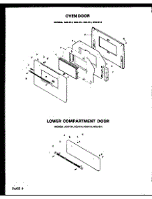 02 - Oven Door parts for Amana Range HCU-514 from AppliancePartsPros.com