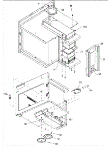 06 - Magnetron / Stirrer Motor parts for Amana Microwave HDC12 / P1323009M from AppliancePartsPros.com