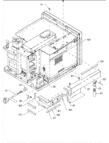 05 - Light parts for Amana Microwave HDC12A / P1323002M from AppliancePartsPros.com