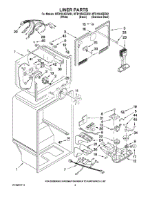 02 - Liner Parts parts for Maytag Refrigerator MTB1954EEB02 from AppliancePartsPros.com
