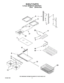 06 - Shelf Parts parts for Maytag Refrigerator GB5526FEAW1 from AppliancePartsPros.com