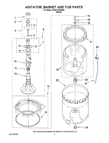 03 - Agitator, Basket And Tub Parts parts for Maytag Washer MVWC7ESWW0 from AppliancePartsPros.com
