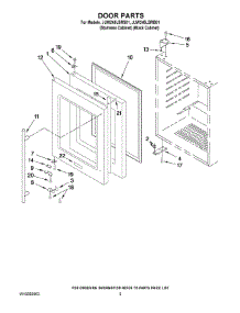 03 - Door Parts parts for Maytag Wine Cooler JUW248LBRS01 from AppliancePartsPros.com