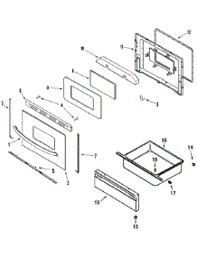 03 - Door / Drawer parts for Maytag Range MER4351AAW from AppliancePartsPros.com