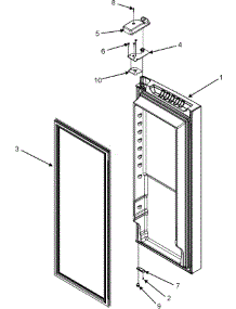 13 - Right Refrigerator Door parts for Maytag Refrigerator MFI2568AES from AppliancePartsPros.com