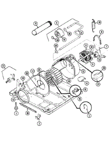 05 - Motor & Drive parts for Hoover Dryer HDE2000KW from AppliancePartsPros.com