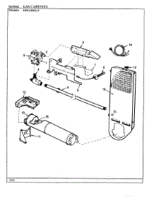 03 - Gas Carrying (Rev. A-D) parts for Hoover Dryer HDG2005ALP from AppliancePartsPros.com