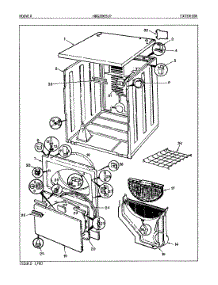03 - Exterior (Rev. A-D) parts for Hoover Dryer HDG2005LP from AppliancePartsPros.com