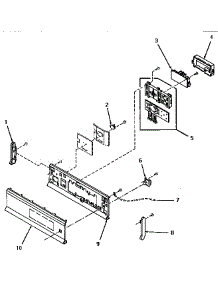 03 - Control Panel And Controls parts for Amana Dryer HE1243 from AppliancePartsPros.com