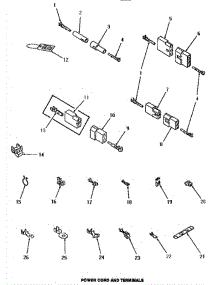 10 - Power Cord & Terminals parts for Amana Dryer HE2250 from AppliancePartsPros.com