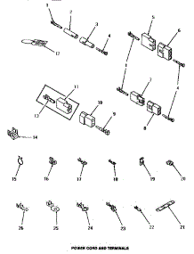 09 - Power Cord & Terminals parts for Amana Dryer HE3060 from AppliancePartsPros.com