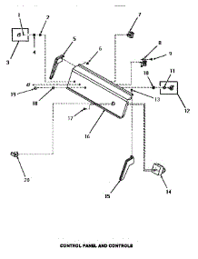 04 - Control Panel & Controls parts for Amana Dryer HE5003 from AppliancePartsPros.com
