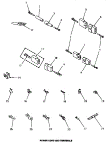 10 - Power Cord & Terminals parts for Amana Dryer HE5003 from AppliancePartsPros.com