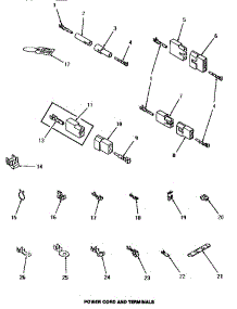 11 - Power Cord & Terminals parts for Amana Dryer HE9250 from AppliancePartsPros.com
