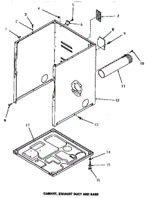 03 - Cabinet, Exhaust Duct & Base parts for Amana Dryer HG2980 from AppliancePartsPros.com