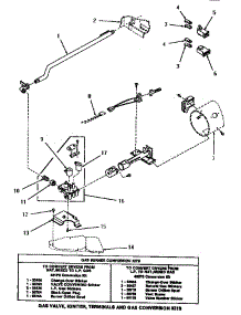 08 - Gas Valve, Ign, Term & Gas Conv Kits parts for Amana Dryer HG3009 from AppliancePartsPros.com