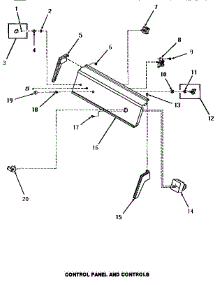 05 - Control Panel & Controls parts for Amana Dryer HG4009 from AppliancePartsPros.com