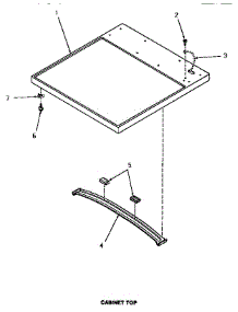 02 - Cabinet Top parts for Amana Dryer HG4109 from AppliancePartsPros.com