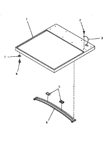 02 - Cabinet Top parts for Amana Dryer HG4280 from AppliancePartsPros.com