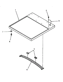 02 - Cabinet Top parts for Amana Dryer HG4360 from AppliancePartsPros.com