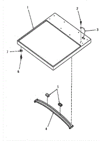 02 - Cabinet Top parts for Amana Dryer HG6490 from AppliancePartsPros.com