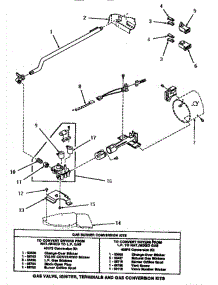 08 - Gas Valve, Ign, Term & Gas Conv Kits parts for Amana Dryer HG6490 from AppliancePartsPros.com
