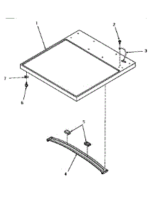 02 - Cabinet Top parts for Amana Dryer HG9280 from AppliancePartsPros.com
