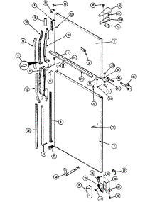 05 - Outer Door parts for Maytag Refrigerator RTF1900CAL from AppliancePartsPros.com