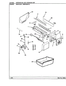 03 - Optional Ice Maker Kit parts for Hoover Refrigerator HRNS2015 / BP03B from AppliancePartsPros.com