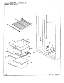06 - Shelves & Accessories parts for Hoover Refrigerator HRNS2015 / BP04D from AppliancePartsPros.com