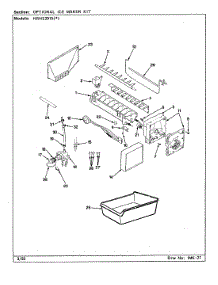 05 - Optional Ice Maker Kit parts for Hoover Refrigerator HRNS2015A / BP04D from AppliancePartsPros.com