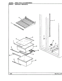 04 - Shelves & Accessories parts for Hoover Refrigerator HRNS2015A / BP04C from AppliancePartsPros.com